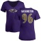 Women's Broderick Washington Name & Number V-Neck T-Shirt - Purple