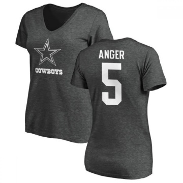 Women's Bryan Anger One Color T-Shirt - Ash