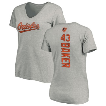 Women's Bryan Baker Backer Slim Fit T-Shirt - Ash