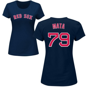 Women's Bryan Mata Name & Number T-Shirt - Navy