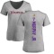 Women's Byron Murphy Jr. Backer V-Neck T-Shirt - Ash