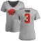 Women's Cade York Name & Number Slim Fit T-Shirt - Ash