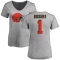 Women's Caleb Biggers Name & Number Slim Fit T-Shirt - Ash