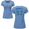Women's Caleb Boushley Name & Number T-Shirt - Light Blue