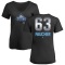 Women's Calvin Faucher Midnight Mascot V-Neck T-Shirt - Black