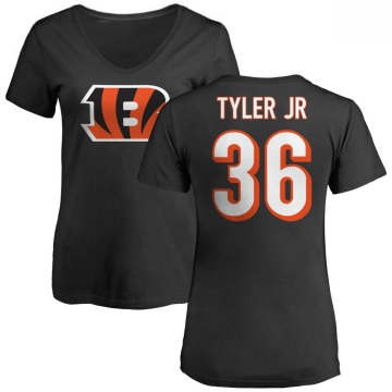 Women's Calvin Tyler Jr. Name & Number Slim Fit T-Shirt - Black