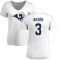 Women's Cam Akers Name & Number Slim Fit T-Shirt - White