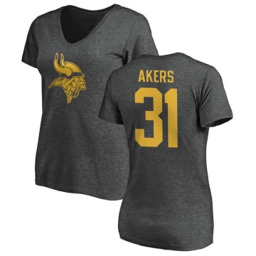 Women's Cam Akers One Color T-Shirt - Ash