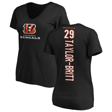 Women's Cam Taylor-Britt Backer Slim Fit T-Shirt - Black