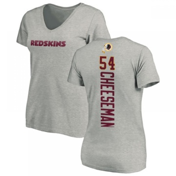 Women's Camaron Cheeseman Backer V-Neck T-Shirt - Ash