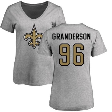 Women's Carl Granderson Name & Number Slim Fit T-Shirt - Ash
