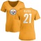 Women's Carlins Platel Name & Number Slim Fit T-Shirt - Gold