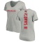 Women's Carlton Davis III Backer V-Neck T-Shirt - Ash