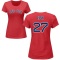 Women's Carlton Fisk Name & Number T-Shirt - Red