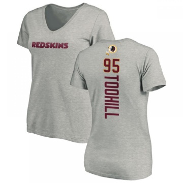 Women's Casey Toohill Backer V-Neck T-Shirt - Ash