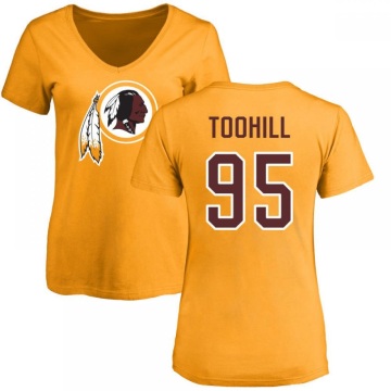 Women's Casey Toohill Name & Number Slim Fit T-Shirt - Gold