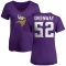 Women's Chad Greenway Name & Number Slim Fit T-Shirt - Purple