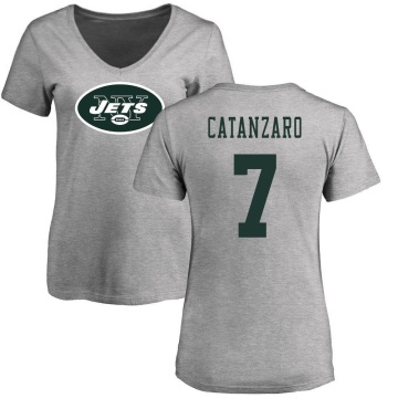 Women's Chandler Catanzaro Name & Number Slim Fit T-Shirt - Ash