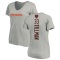 Women's Charles Tillman Backer V-Neck T-Shirt - Ash