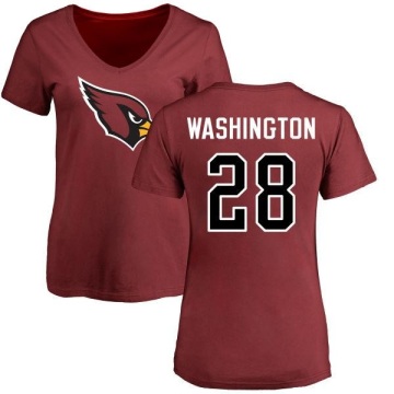 Women's Charles Washington Name & Number Slim Fit T-Shirt - Maroon