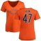 Women's Chase Allen Name & Number Slim Fit T-Shirt - Orange