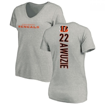 Women's Chidobe Awuzie Backer V-Neck T-Shirt - Ash