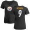 Women's Chris Boswell Name & Number Slim Fit T-Shirt - Black