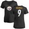 Women's Chris Boswell Name & Number Slim Fit T-Shirt - Black