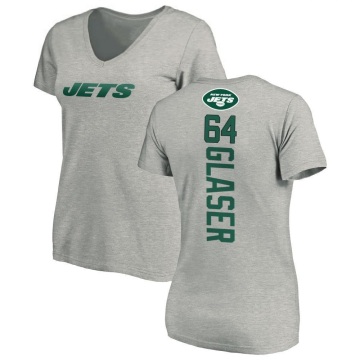 Women's Chris Glaser Backer V-Neck T-Shirt - Ash