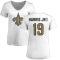 Women's Chris Harris Jr. Name & Number Slim Fit T-Shirt - White