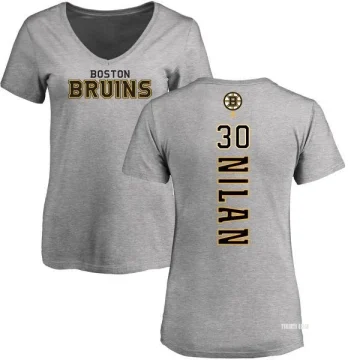 Chris Nilan Boston Bruins Women's Gold Branded One Color Backer T