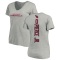 Women's Chris Pierce Jr. Backer V-Neck T-Shirt - Ash