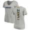 Women's Chris Rumph II Name & Number Slim Fit V-Neck T-ShirtHeather - Gray