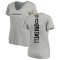 Women's Christian Braswell Backer V-Neck T-Shirt - Ash