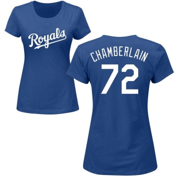 Women's Christian Chamberlain Name & Number T-Shirt - Royal