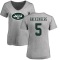 Women's Christian Hackenberg Name & Number Slim Fit T-Shirt - Ash