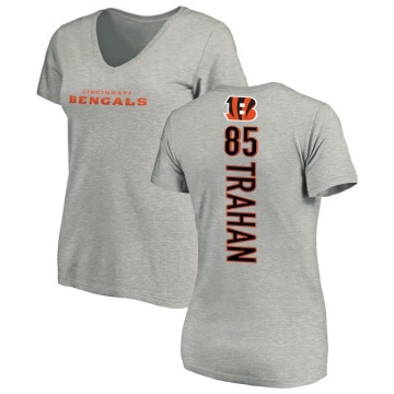 Women's Christian Trahan Backer V-Neck T-Shirt - Ash