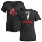 Women's Christian Vazquez Midnight Mascot V-Neck T-Shirt - Black