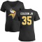 Women's C.J. Coldon Jr. Name & Number Slim Fit T-Shirt - Black