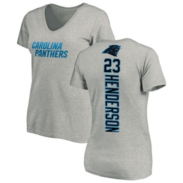 Women's CJ Henderson Backer V-Neck T-Shirt - Ash