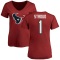 Women's C.J. Stroud Name & Number Slim Fit T-Shirt - Red