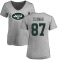 Women's C.J. Uzomah Name & Number Slim Fit T-Shirt - Ash