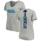 Women's Claudin Cherelus Backer V-Neck T-Shirt - Ash