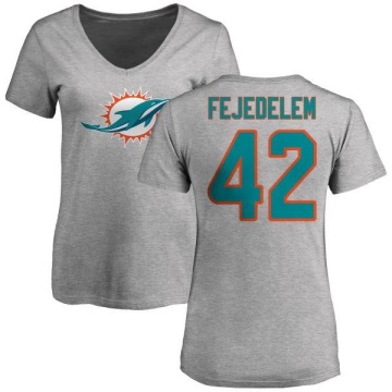 Women's Clayton Fejedelem Name & Number Slim Fit T-Shirt - Ash