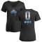 Women's Colby White Midnight Mascot V-Neck T-Shirt - Black