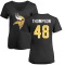 Women's Colin Thompson Name & Number Slim Fit T-Shirt - Black