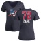 Women's Conner Capel Name and Number Banner Wave V-Neck T-Shirt - Navy