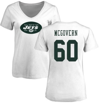 Women's Connor McGovern Name & Number Slim Fit T-Shirt - White