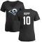 Women's Cooper Kupp Name & Number Slim Fit T-Shirt - Black