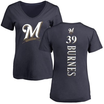 Women's Corbin Burnes Backer Slim Fit T-Shirt - Navy